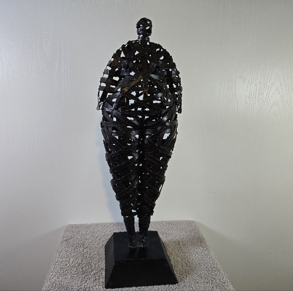 Palecek Other - Vintage Mid Centurypalecek Brutalist Metal Strip Sculpture